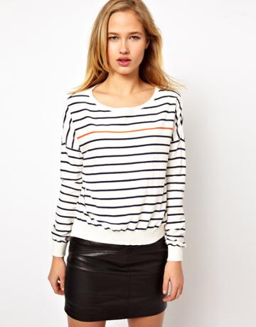 Selected Striped Knitted Sweater
