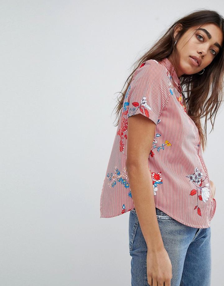 Noisy May Floral Printed Shirt - Multi