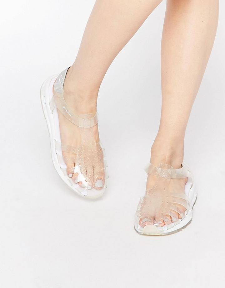 Le Coq Sportif Dynactif Translucent Sandals With Socks - Clear