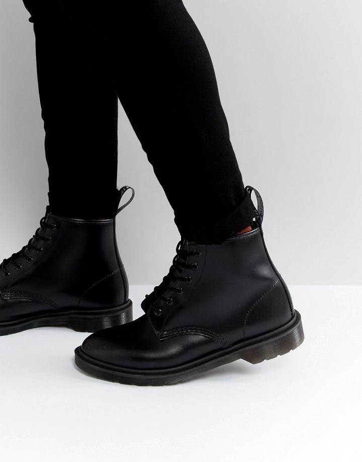 Dr Martens 101 Br 6 Eye Triple Black Boots - Black