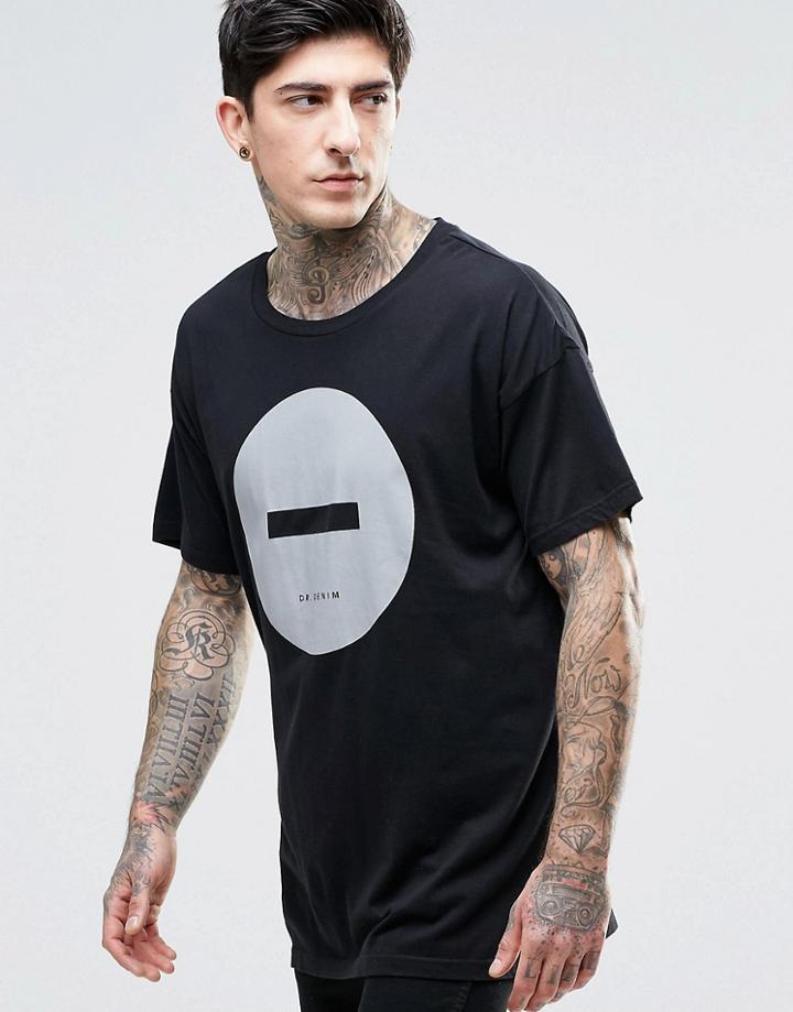 Dr Denim Marlon Circle T-shirt - Black