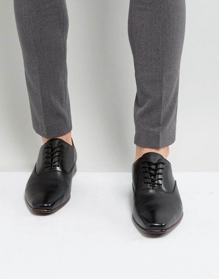 Aldo Craosa Oxford Leather Lace Up Shoes In Black - Black