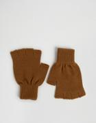 Asos Fingerless Gloves In Tobacco - Tan