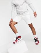 Threadbare Set Jersey Shorts In White