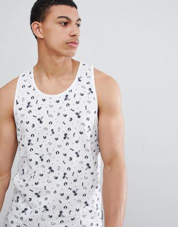 D-struct Dizzy Print Tank - White