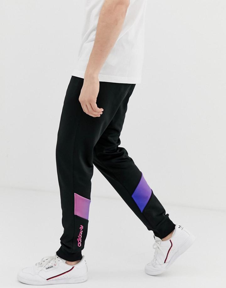 Adidas Originals Graphic Track Pant In Black - Black