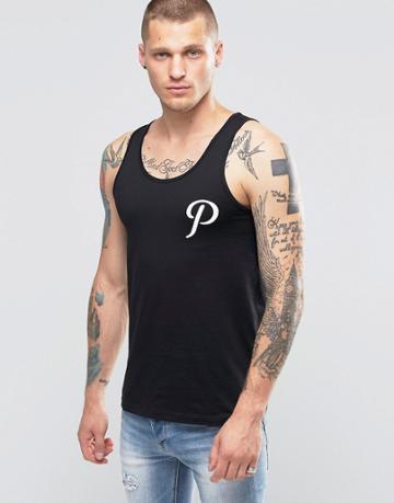 Playground Logo Tank - Black