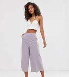 Asos Design Tall Tailored Clean Culottes-purple