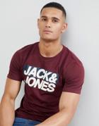 Jack And Jones Block Print T-shirt - Red