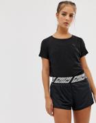 Puma Training High Waisted Shorts In Black - Black