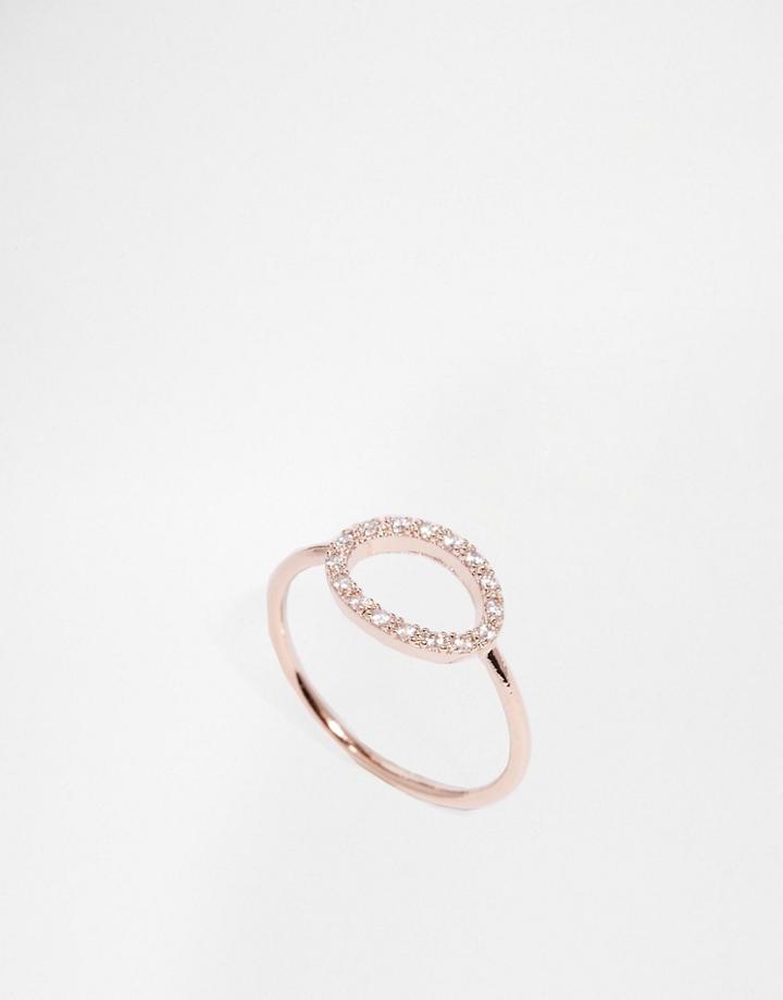 Limited Edition Circle Ring - Crystal Rose Gold