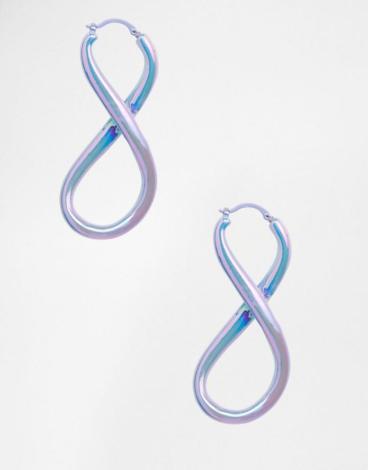 Me & Zena Infinity Hoop Earrings - Lilac