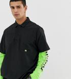 Collusion Nylon Overhead Shirt - Black