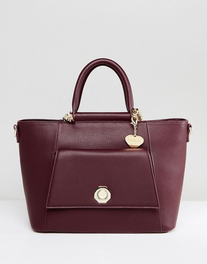 Marc B Iris Tote - Red