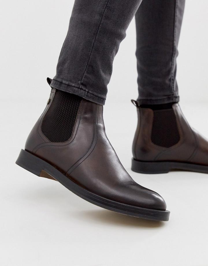 Base London Rossetti Chelsea Boots In Brown