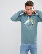 Jack And Jones Logo Hoodie - Blue