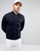 Fred Perry Bomber Neck Track Jacket In Navy - Navy