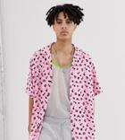 Collusion Ditsy Floral Print Shirt-pink