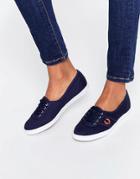 Fred Perry Aubrey Twill Carbon Blue Sneakers - Navy
