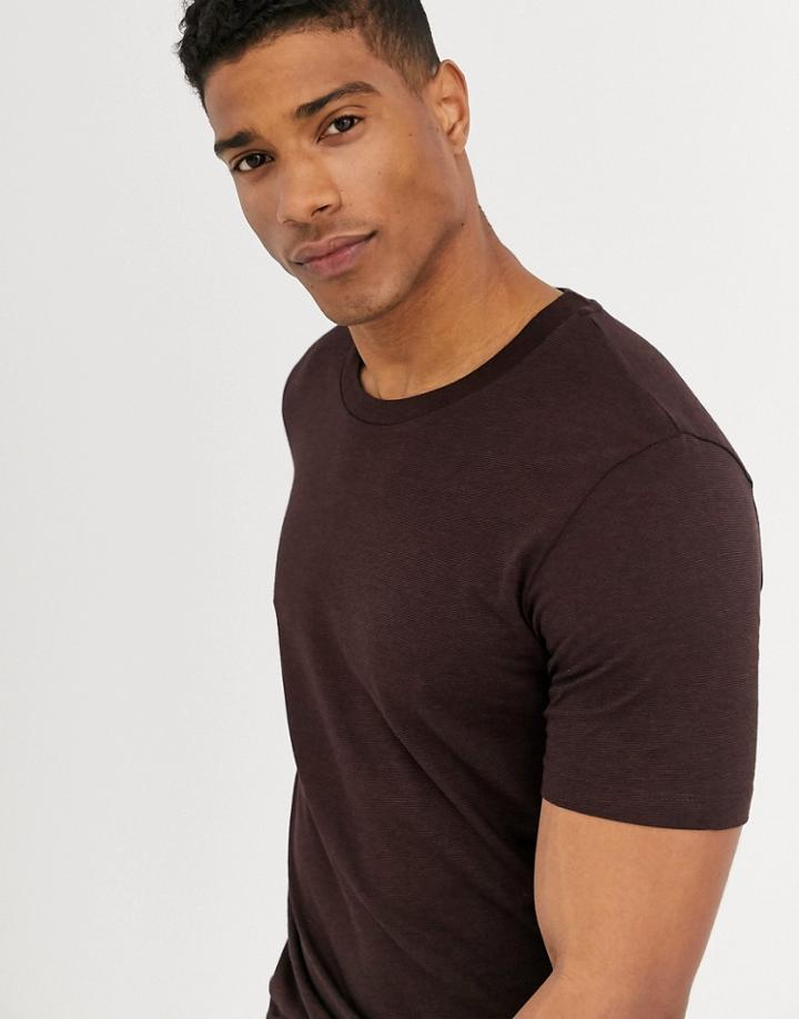 Selected Homme Bci Cotton T-shirt-brown