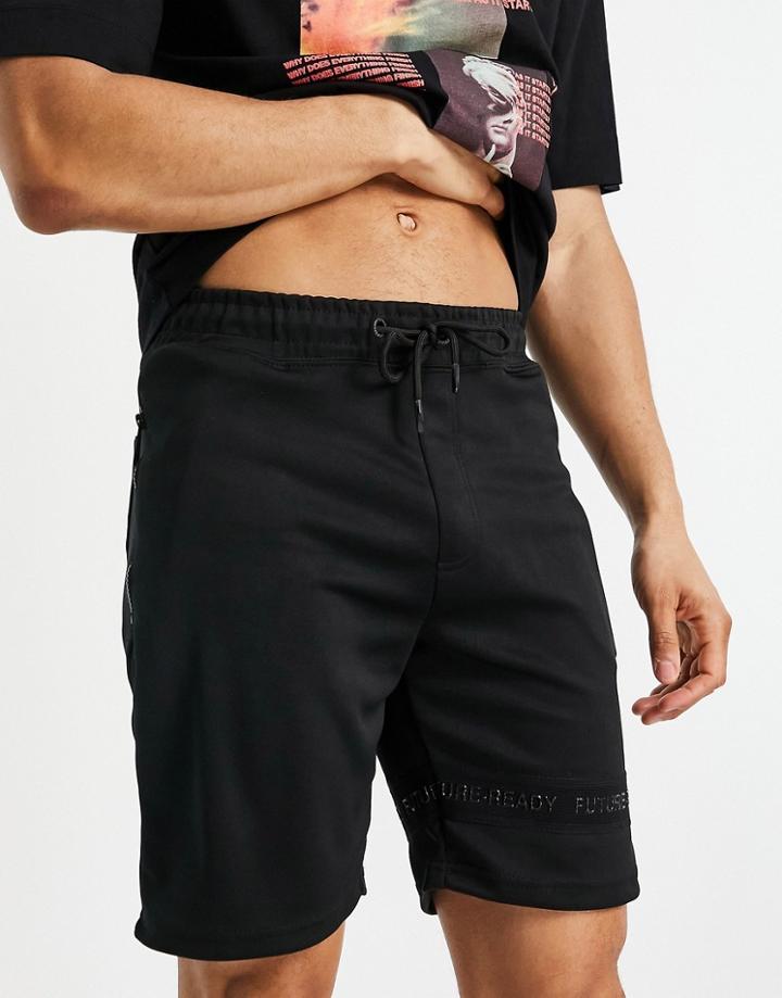Bershka Shorts Set In Black