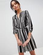 Oasis Stripe Shirt Dress - Multi