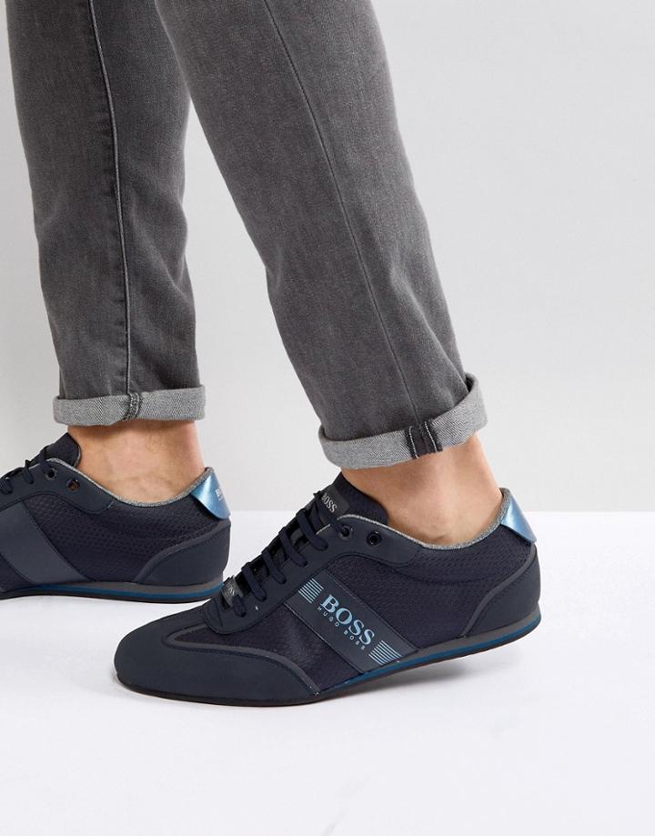 Boss Athleisure Lighter Sneakers In Navy - Navy