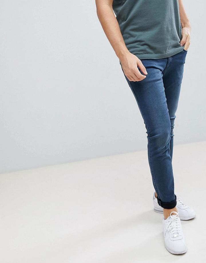 G-star 3301 Deconstructed Super Slim Jean Medium Aged - Blue