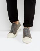 Kg By Kurt Geiger Lo Sneakers In Gray Suede - Gray