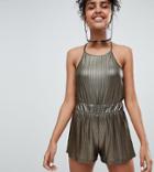 Monki Metallic Shorts Two-piece