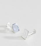 Asos Sterling Silver Cufflinks In Gift Box - Silver
