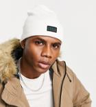 Polo Ralph Lauren X Asos Exclusive Collab Beanie In Cream With Tab Logo-white