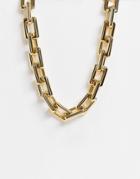 Ego Chunky Square Chain Necklace In Gold