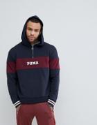 Puma Retro Half Zip Hoodie - Navy