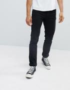 Love Moschino Skinny Jeans With Branded Back Tab - Black