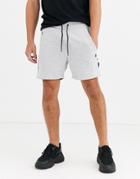 Jack & Jones Intelligence Jersey Short With Taping In Gray