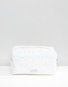 Skinnydip Blue Glitter Makeup Bag - Blue