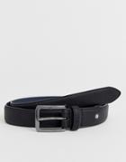 Ben Sherman Belt In Black Saffiano