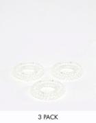 Invisibobble 3-pack Power Strong Hair Ties - Crystal Clear-no Color