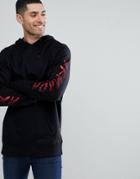 Armada Sleeve Logo Hoodie In Black - Black