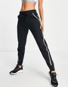 Under Armour Training Rival Taped Terry Sweatpants In Black