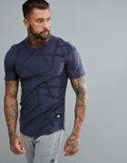 Adidas Athletics Id Terry Lopp T-shirt In Blue Bq0722 - Blue