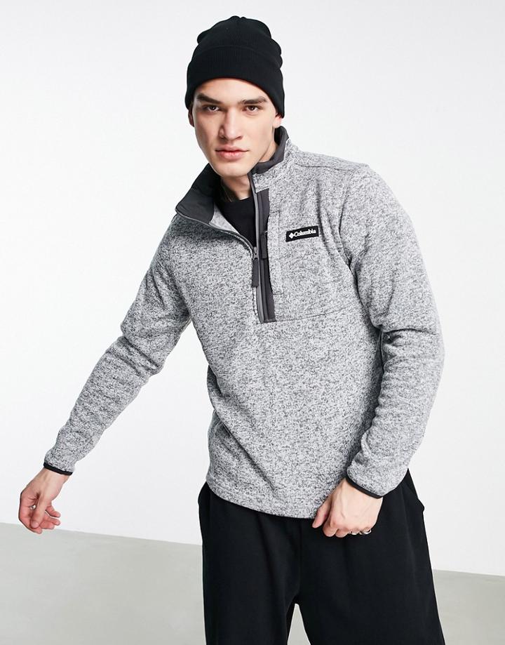 Columbia Sweater Weather 1/2 Zip Fleece In Gray