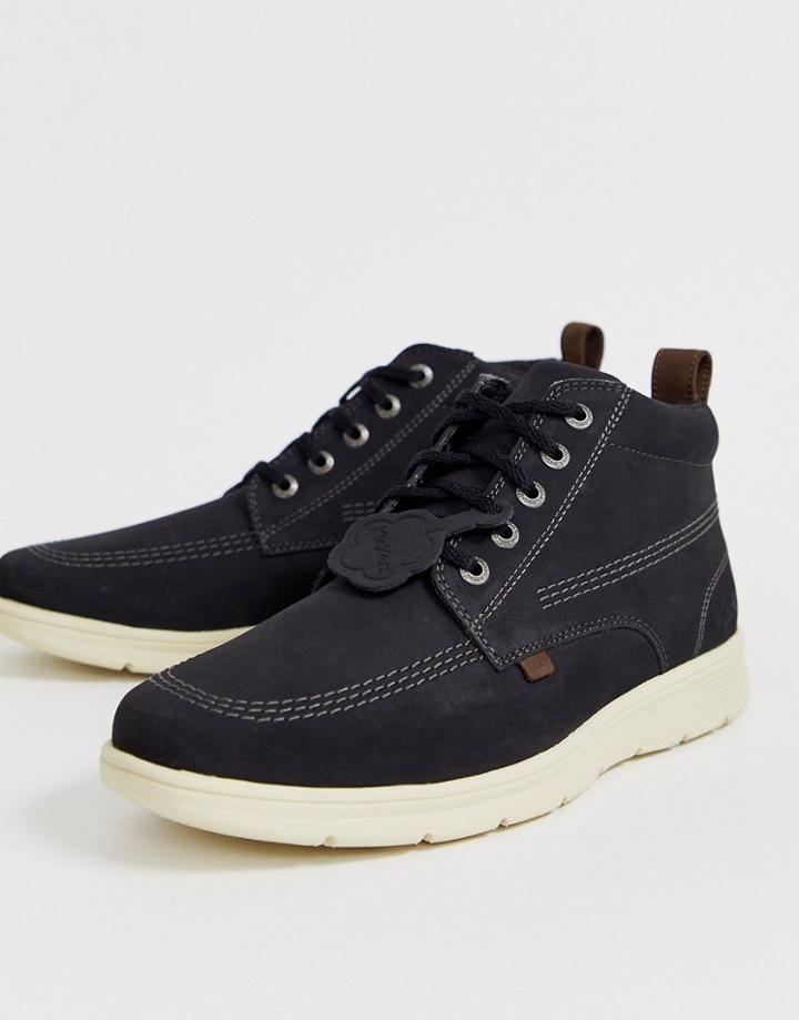 Kickers Mens Kelland Leather Boot In Black