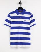 Timberland Short Sleeve Polo In Blue Stripe-blues