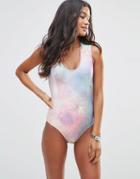 Mr Gugu & Miss Go Nebula Print Swimsuit - Multi