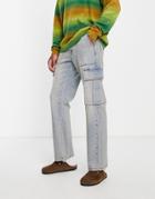 Topman Cargo Jeans In Green Cast-blues