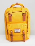 Doughnut Macaroon Backpack In Mustard - Yellow