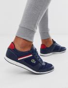 Lacoste Menerva Sport Sneakers In Navy