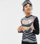 Roxy Daybreak Long Sleeve Top In Multi Print - Multi